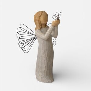 Angel of Freedom Figurine Holding a Butterfly Allowing Dreams to Soar Courage